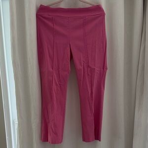 J. McLaughlin Fuchsia Pull-On Ankle Ponte Pants